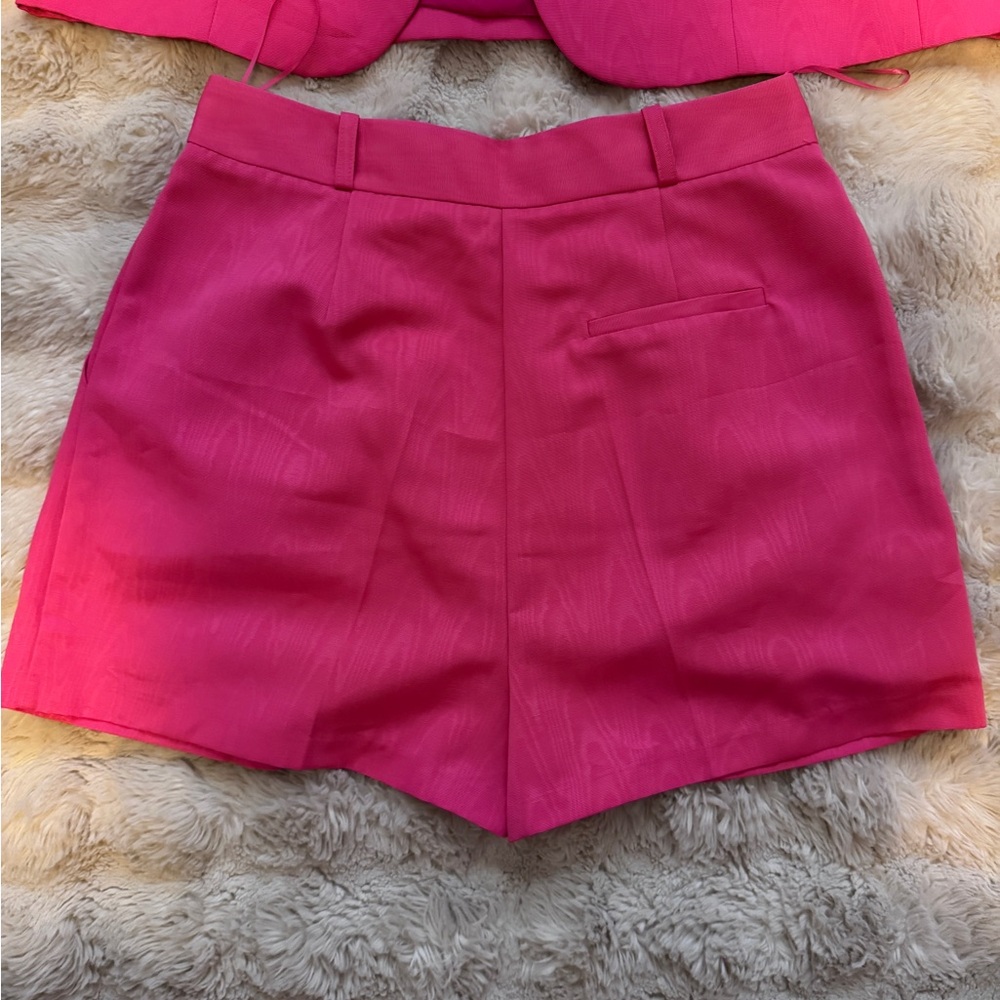 Topshop Bold Pink Blazer short set - Picture 3 of 8